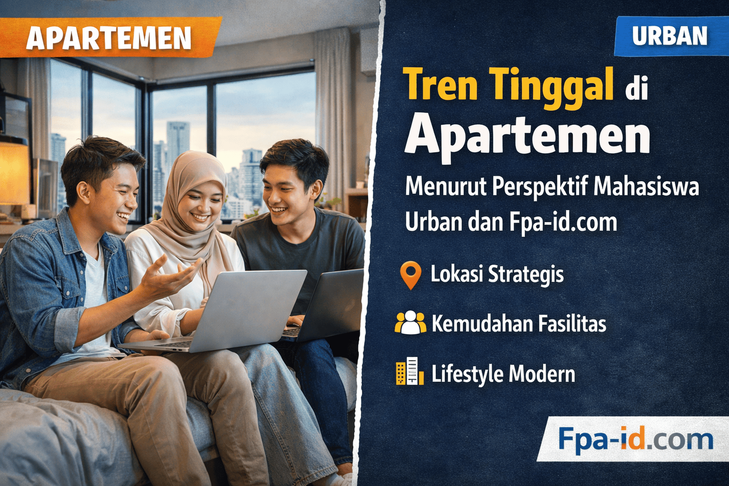 Tren Tinggal di Apartemen Menurut Perspektif Mahasiswa Urban dan Fpa-id.com