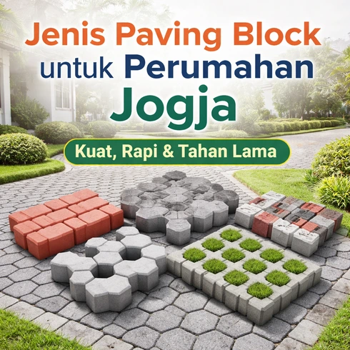 Jenis Paving Block untuk Perumahan Jogja | Kuat, Rapi & Tahan Lama