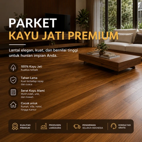Parket Kayu Jati Premium untuk Ruang Kebidanan Nyaman & Elegan